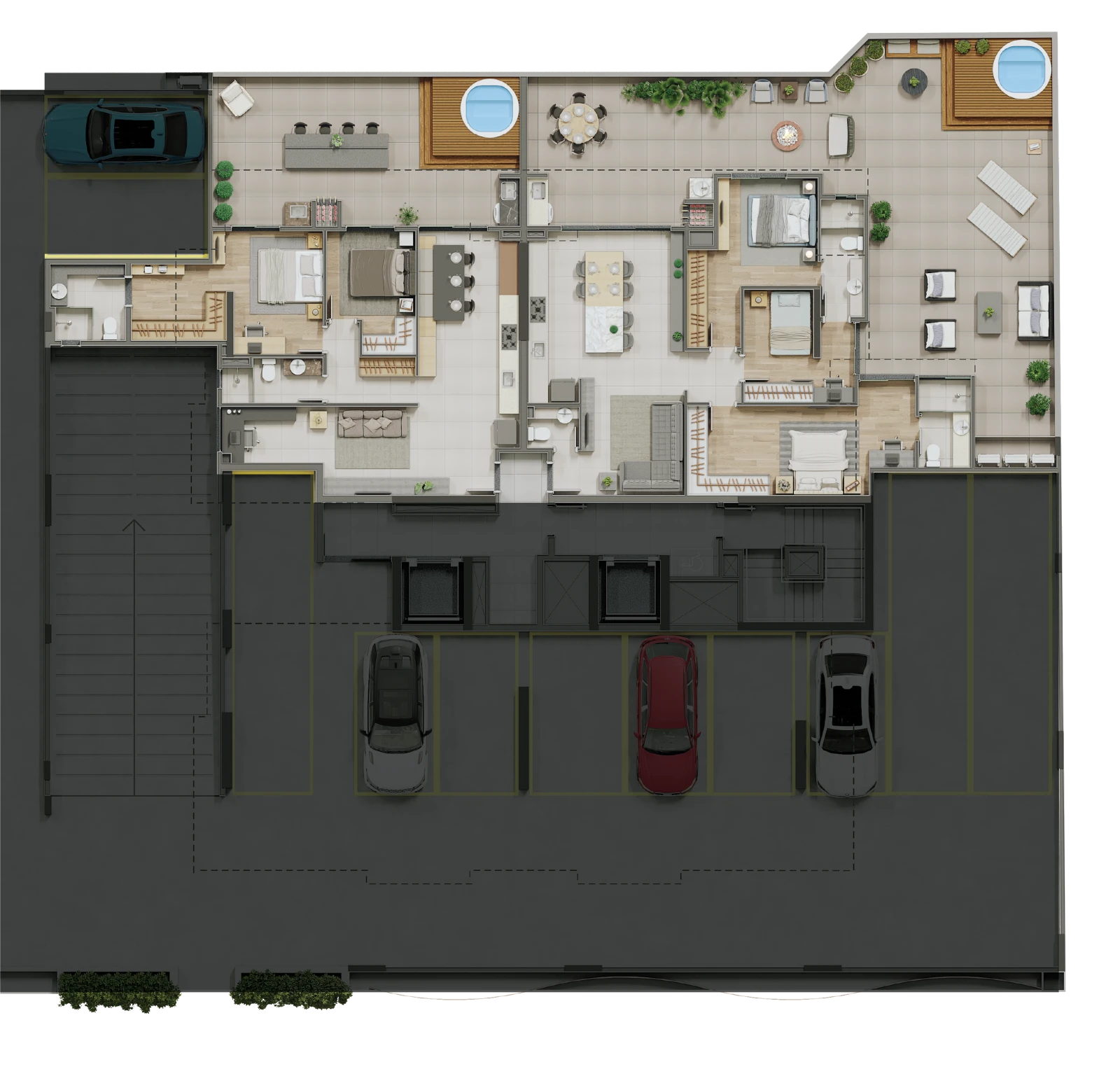 Planta do apartamento Garden